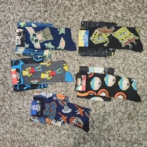 5 Pack Cartoon Sock with Bandana